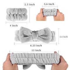 12 Pcs Headbands Wristbands Set for Washing Face, Knotted Spa Head Bands Wrist T