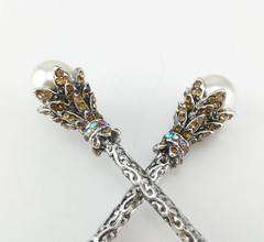 Pack of 2 Vintage Rhinestone Pearl Hair Stick Vintage Hair Chopsticks Hairpin Ch
