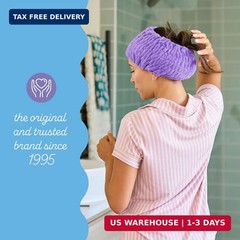 Turbie Twist 4-Pack Turbie Band for Beauty, Travel, Gifting – Microfiber Headban