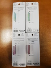 4 Pack: Scunci 4 Inch Rectangular Claw Clip Pastel Green & Pink (6228/6235)R9P6a