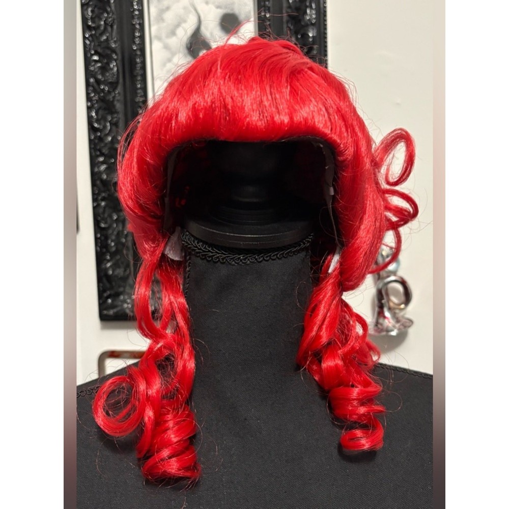 Dolls Kill Red Braided Wig