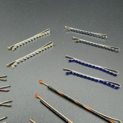 Vintage & Modern Decorative Bobby Pins Lot | Rhinestone Enamel Hair Pins