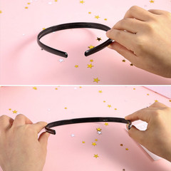 40 Pcs Plastic Headbands Thin Skinny Headbands for Women Plain DIY Hair Accessor