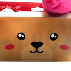 The Creme Shop Teddy Bear Plush Spa Headband Pink Beary Cute New