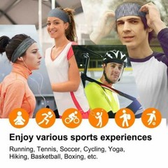 Workout Gym Sweatband Yoga Fitness Headband Elastic Hair Band for Running Sports