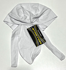 SCHAMPA White Stretch Tri-Danna Headwrap BNDNA006-01 Motorcycle Head Wrap
