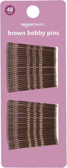 No Slip Bobby Pins for All Hair Types, Secure Hold Hair Pins for Updos, Brunette