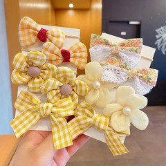 10Pcs Hair Accessories Girls Scrunchies Aesthetic Lacos De Cabelo Infantil Bands