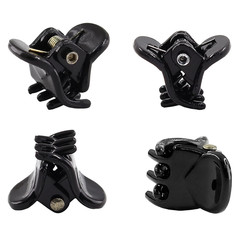Bokwin 24 Pcs Mini Claw Hair Clips,10Mm/0.39 Inch Plastic Hair Claw Clips,Bright