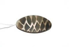 Women Round Oval Hair Barrette Clip Safari Jungle Animal Print Made in France