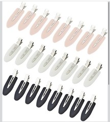 Wobe 24 Pcs No Bend Hair Clips Pin Curl Creaseless Clips No Crease Hair Clip for