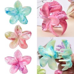 12 PC Flower Clip Claws Large Hawaiian Thick Hair Grip Strong Hold Nonslip Clips