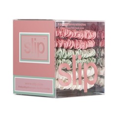 Silk Scrunchies Set of 6 – 100% 22 Momme Mulberry Hair-Friendly – Gentle on Hair