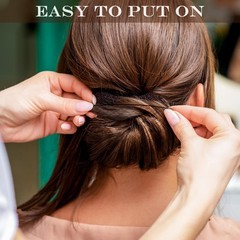 20 PCS Brown Bun Hair Nets Stretchy Elastic Edge Mesh Invisible Hairnet