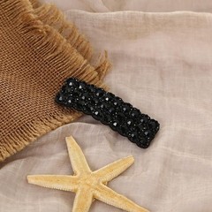 2Pcs Rhinestones Shiny Hair Clips for Women,Rectangular Hairpins Korean Barre…