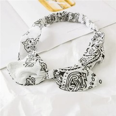 New Boho Women Soft Solid Print Headbands Vintage Cross Knot Elastic