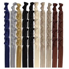 50 NEURTAL Hair Ties Pre Pack elastic ponytail holders yoga wholesale lot value