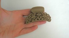 Smaller medium filigree hair claw clip