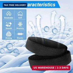 Sweatbands Sport Headbands for Men & Women, 12 Pcs Sweat Head Bands Moisture Wic