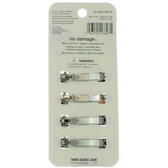 2 Pack Scunci No Slip Grip All Day Hold No Slip Grip Hair Barrettes, Tortoise…