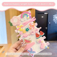 56Pcs Cute Resin Hair Clips Colorful Barrettes for Women Daily Party Accessories