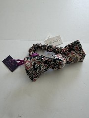 New J. CREW LIBERTY SCRUNCHIE FLORAL Multi Bow Flowers Hair Tie 100% Cotton NWT