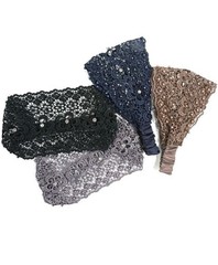4 Pack Lace Hair Hoop Headwear Hair Cover – 4 Colors, Accessories, Boho, Head