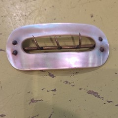 Vintage White Mother of Pearl Buckle for Women, 1940 Art Deco
