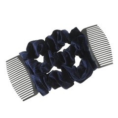 Velvet Stretchy Hair Comb Bun Maker, Easy Updo Tool with Elastic Design