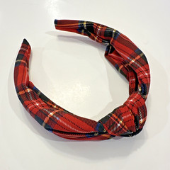 NWOT J. Crew Factory Red Plaid Knot Headband NEW Holiday Tartan Christmas