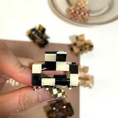 Tiny cute rectangular multicolor hair clip Tiny Claw Clip for Thin Hair (3.17CM)