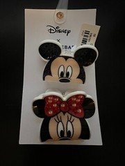 Baublebar Disney Mickey Minnie Mouse Hair Claw Clip Red Black Crystal Pearl NEW