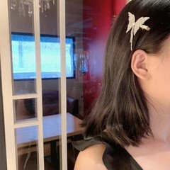 Crystal Butterfly Hair Clips Rhinestone Hairpins Barrette Hair Styling Tools Cut