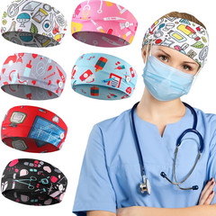 6 Pieces Button Headbands Non Slip Nurse Headbands Stretchy Headwraps Nonslip Yo