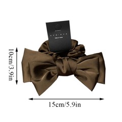 Luxury Satin Silk Bow Hair Ring Knotted Scrunchie Women Ponytail Hair Ties UK