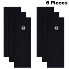 6 Pieces Button Headband Unisex Elastic Hair Band with Button Face Cover Holder