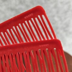 Goody Hair Side Combs Kant Slip 80’s 90’s Vtg Red 3″ Plastic USA Set Of 2