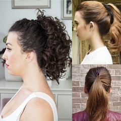 Banana Hair Clips for Women – Classic Fishtail Clincher Combs, Large Double Pony