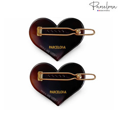 Parcelona Heart 1.75″ Tortoise Shell Hair Clip Small Tige Boule Barrette