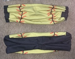 Thick Elastic Softball Design Pattern Headband – quantity 1