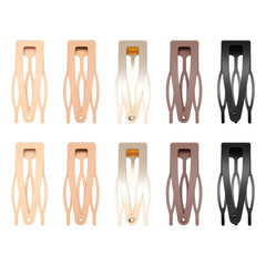 10 Pcs Double Grip Hair Clips, Metal Snap Hair Clips Hair Barrettes for Women H