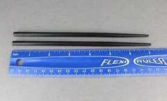 Black hair sticks painted solid color wood chop picks pins accessory 7″ long