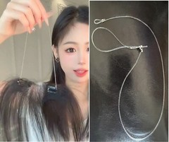 3pcs Invisible Adjustable Transparent Elastic Strap Wire for Hairline Toppper