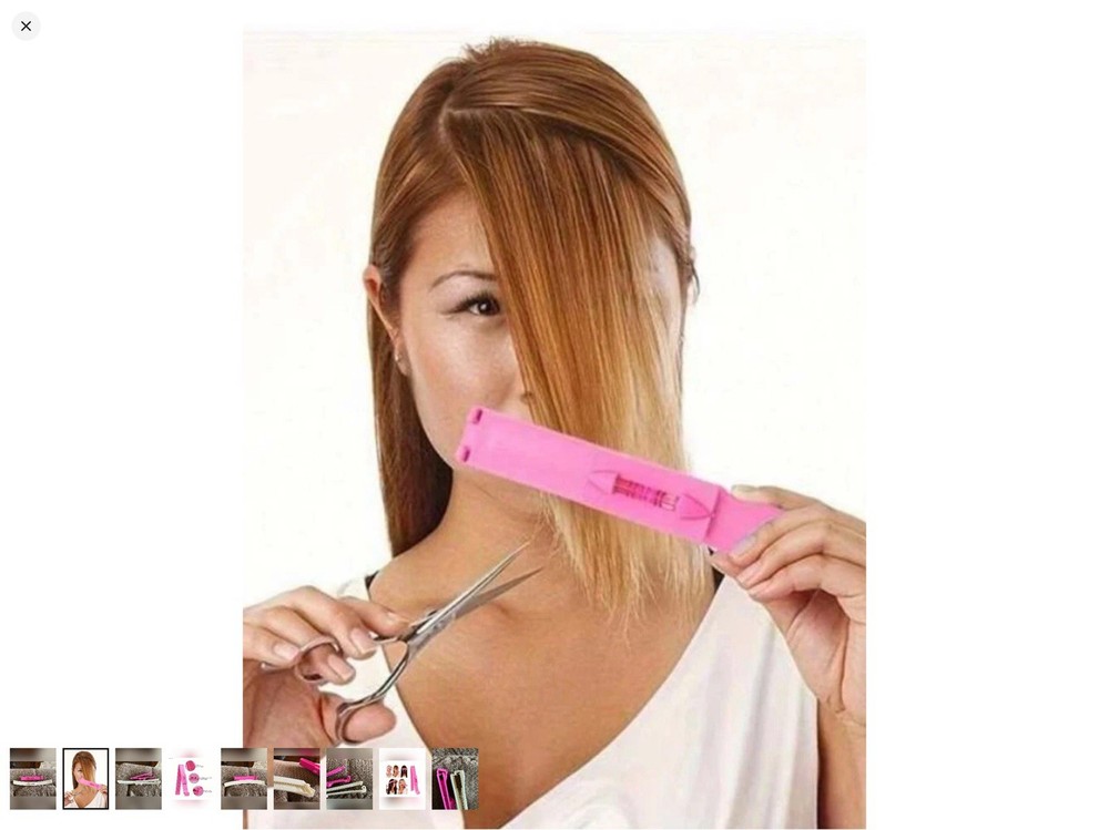 2 crea clip dupe style haircut tools, do it yourself, cut hair straight, bangs