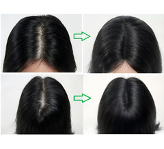 3.5cmx14cm Traceless 100% Human Hairline Topper 10″-hook and loop on hair