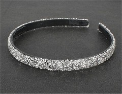 Ladies/Girls Resin Chip Rhinestone Beaded Headband/Hairband (New)