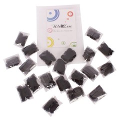 100 PCS 20 Inch Black Invisible Elastic Edge Mesh Hair Nets Food Ballet