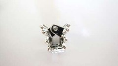 Micro mini extra tiny metalic colored daisy flower acrylic hair claw clip