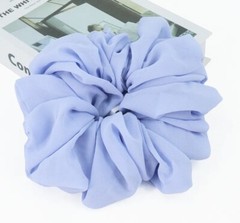 Large Chiffon Voluminous Scrunchie Women Fashion Hair Tie Hijab Accessory