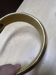 Women’s J.Crew Gold Metallic Leather Headband – Size: One Size